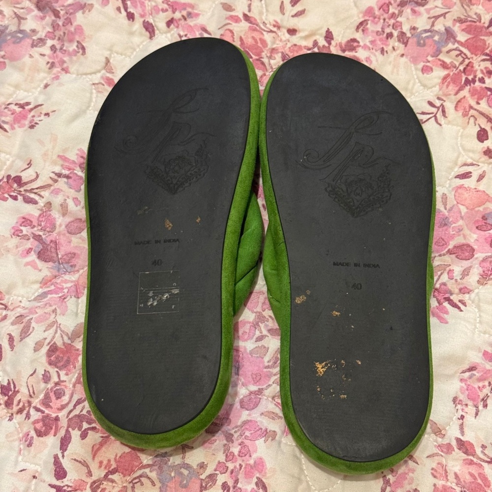 Free People Emerald Green Slippers - Picture 5 of 9
